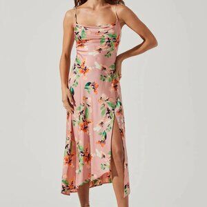 ASTR the Label Gaia Satin Midi Dress
